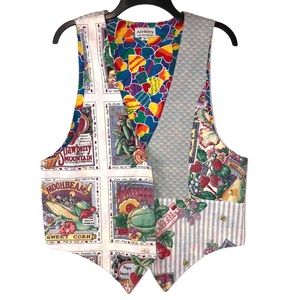 Vintage Mixed Patchwork Vest, Size M